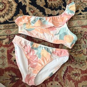 Abercrombie Kids Floral Bikini Set - Pink and Green